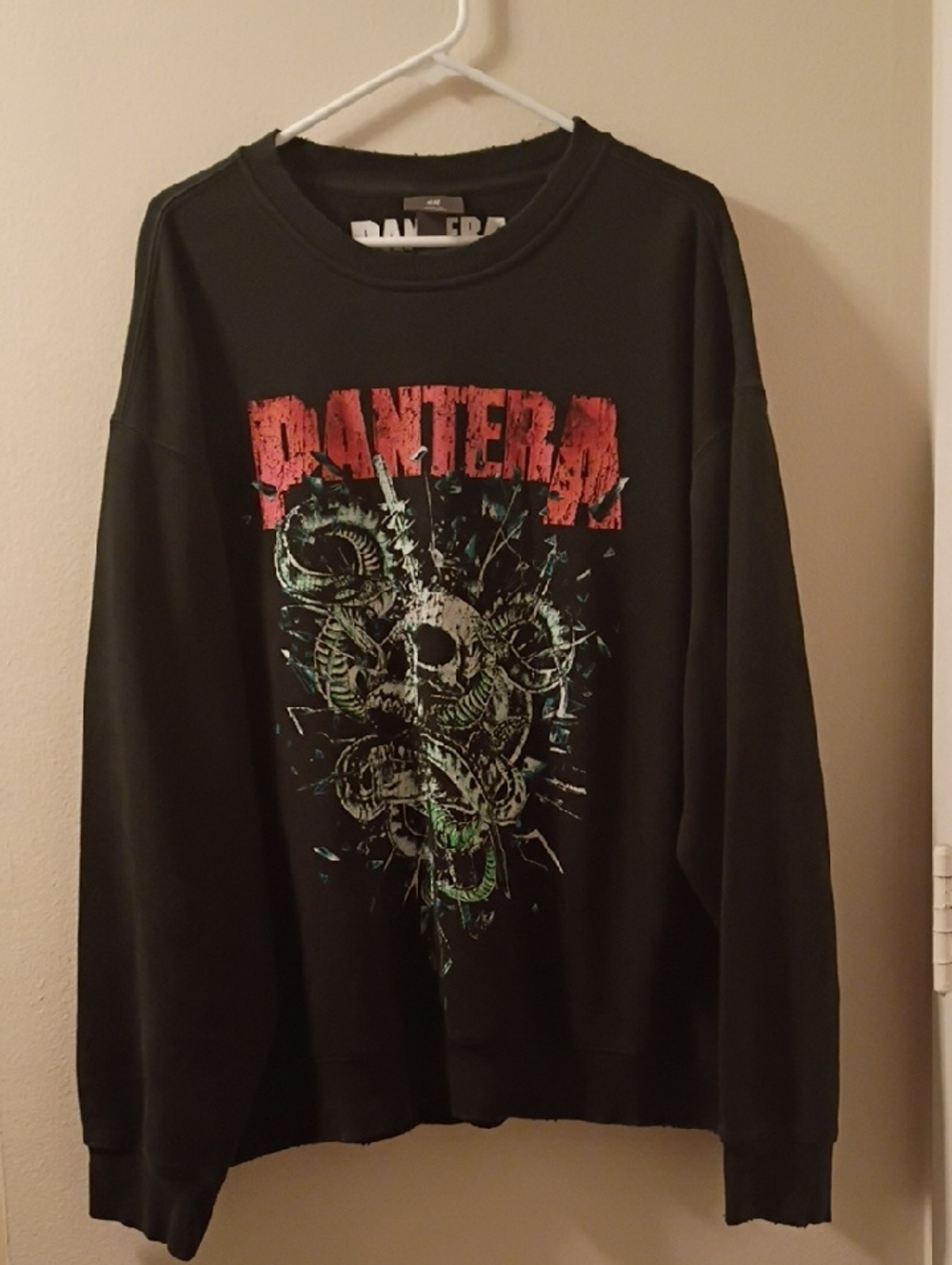 Pantera Band Sweatshirt Black Graphic Crewneck Sweatshirt